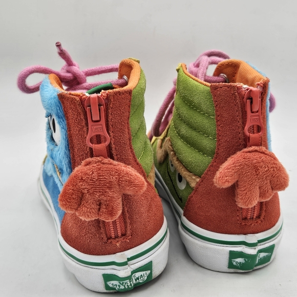 Vans x SESAME STREET SK8-Hi Zip Kids 2 Limited Edition cookie monster & grouch - Picture 9 of 16
